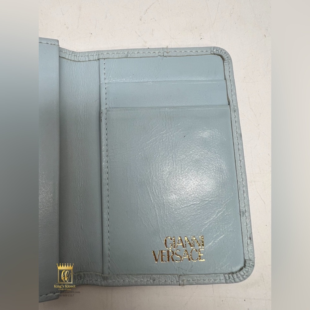 🩵SOLD🩵Gianni Versace ostrich bifold Wallet - Picture 4 of 10
